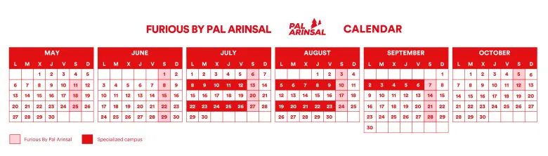 Calendario Furious Pal Arinsal